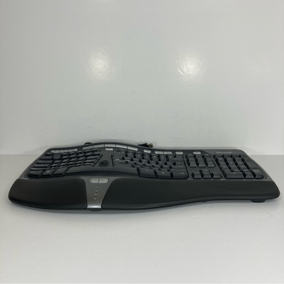 Microsoft Natural Ergonomic USB Wired Keyboard 4000 V1.0 Black KU-0462 TESTED - Picture 4 of 11